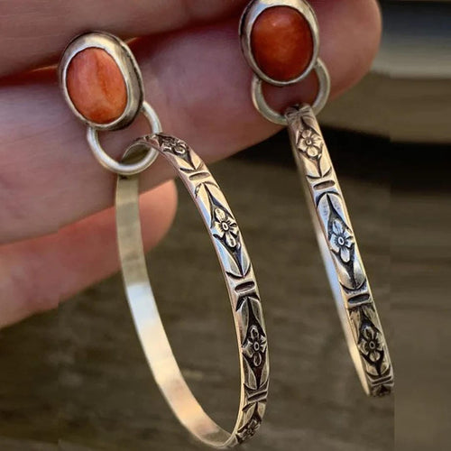 Vintage Onyx Boho Chic Naušnice